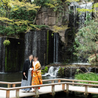 滝前（挙式当日の撮影です）