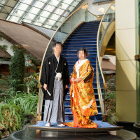 大階段（挙式当日の撮影です）