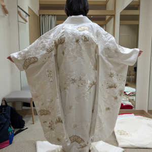 雅叙園 衣装室の白無垢|742661さんのホテル雅叙園東京の写真(2545920)