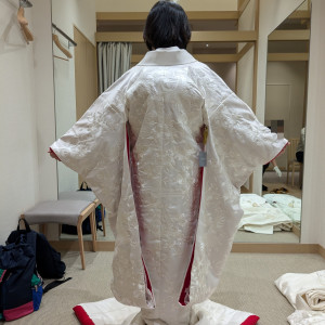 雅叙園 衣装室の白無垢|742661さんのホテル雅叙園東京の写真(2545921)