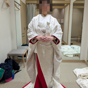 雅叙園 衣装室の白無垢|742661さんのホテル雅叙園東京の写真(2545926)