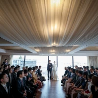 海の見える挙式会場
みんなが見守ってくれるスタイルです