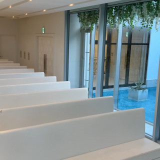 チャペル横にガーデン