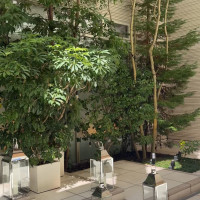 ガーデンのスペースはとても広い