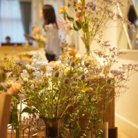 高砂席横の装花