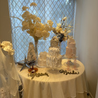 披露宴会場入口横