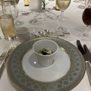 ムール貝のジュと、キハダマグロのタルタル/季節野菜とキャビア|742756さんのアニバーサリーアン 恵比寿の写真(2574996)