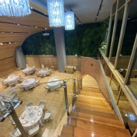 階段上からの景色