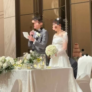 新郎新婦あいさつ