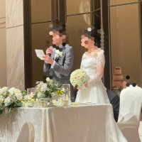新郎新婦あいさつ
