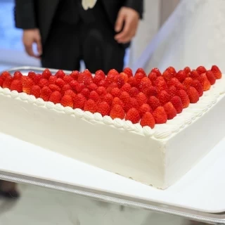 オリジナルケーキ(リクエストした大きなショートケーキ)