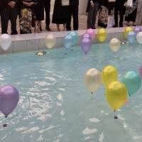 バルーンの打ち上げイベントの様子
