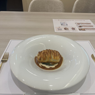 試食の魚料理です。