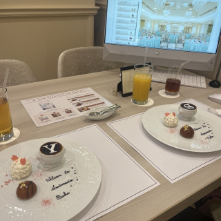 試食のデザートです。