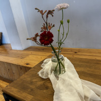 ウェルカムスペースのお花が素敵でした