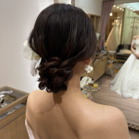 ヘアセットは写真希望に近い形にしてくれます
