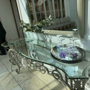 披露宴会場行く途中の部屋にある飾り|743571さんのアニヴェルセル 大宮の写真(2408592)