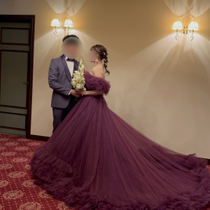 迷って迷って決めたカラードレス|743701さんの神戸セントモルガン教会の写真(2409750)
