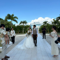 フラワーシャワー中です。