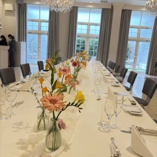 会食スタイルにこだわりました