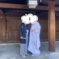 神宮での写真撮影