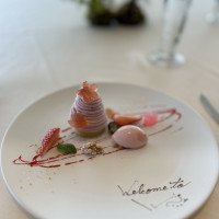 デザート（春プレート）
桜の形の琥珀糖が美味しかったです