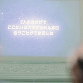 チャペルムービーも流すことができました。