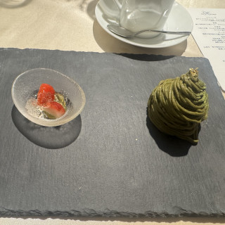 抹茶のケーキです。