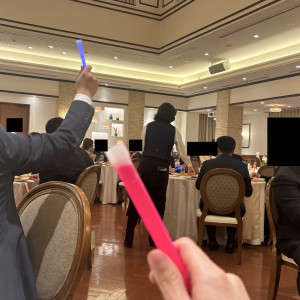 お色直しでのカラードレス予想サイリウム|744030さんのアニヴェルセル江坂（新大阪）の写真(2411467)