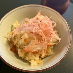 水合わせの水を料理長自ら用意してくれる。|744032さんのザ キクスイロウ ナラパーク（菊水楼）の写真(2411482)