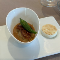 スペシャリテのフォアグラ。お料理はどれも美味しかったです！