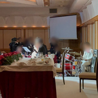 新郎新婦による生演奏