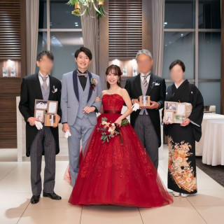 披露宴会場前のスペース