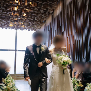 新郎新婦退場
