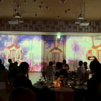プロジェクションマッピングの様子
