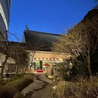 館内の日本庭園