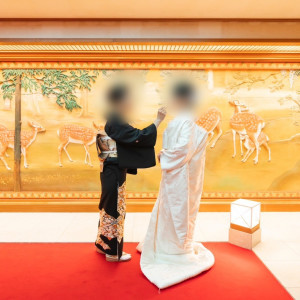 挙式会場前での様子|744062さんのホテル雅叙園東京の写真(2419041)