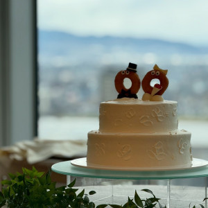 要望通りのドーナツ夫婦ケーキ|744108さんのThe 33 Sense of Wedding(ザ・サーティースリー・センス・オブ・ウエディング)の写真(2412014)