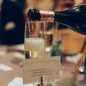 飲みやすかった乾杯酒|744108さんのThe 33 Sense of Wedding(ザ・サーティースリー・センス・オブ・ウエディング)の写真(2412023)