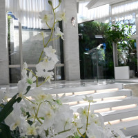 当日のチャペルの様子、天気晴れ