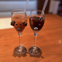 フェアの際お互いのペットイメージドリンクを作って頂きました。