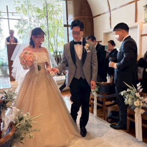 退場シーンです。近いのハグ→クロージングキスしました。|744146さんのヨコハマ グランド インターコンチネンタル ホテルの写真(2412097)