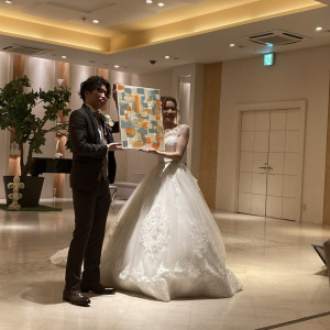 ペイントアートと会場の雰囲気|744195さんのミュゼ 四ツ池の写真(2412247)