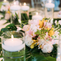 披露宴会場の装花