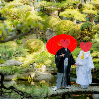 庭園にかかる橋