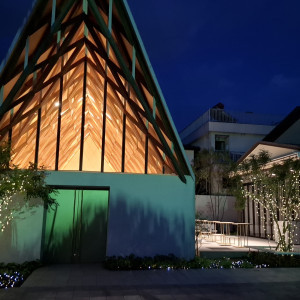 夜のチャペルはライトアップされとても綺麗です！|744325さんのガーデンベルズ宮崎の写真(2579035)