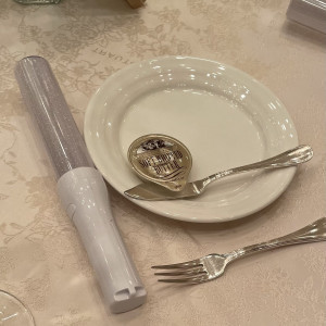 引き出物代わりにペンライトを用意|744354さんのアールベルアンジェ名古屋の写真(2413019)