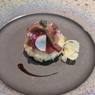 マグロとお米のサラダ