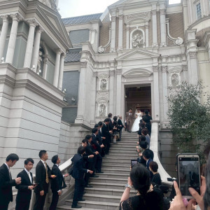フラワーシャワー|744460さんの百花籠（ひゃっかろう）- Neo Japanesque Wedding -の写真(2415217)
