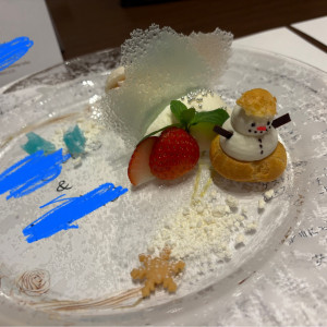デザートが可愛くて美味しかった。子供も喜びそう。|744484さんのラグナスイート 新横浜 ホテル＆ウェディングの写真(2443005)